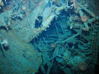 Internal view looking into break on stbd side